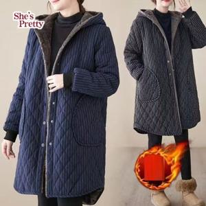 [쉬즈프리티] 체스누밈후드코트_여성겨울코트