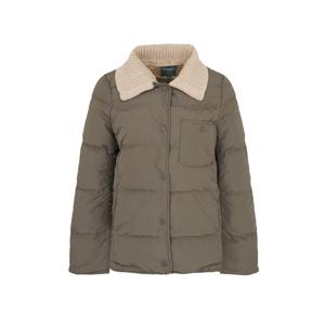 [크로커다일레이디]니트 카라 탈부착 덕다운 패딩 점퍼_CLDWDW101