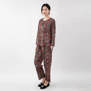 엄마옷 편안한면 상하세트 홈웨어 515BMN726 중년여성/50대/60대/마담/빅사이즈/할머니옷