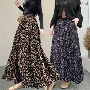 [플로레센스]카라멜레레오파드스커트(색상선택)