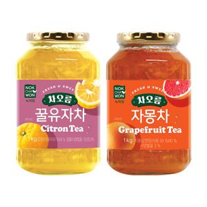 [녹차원] 꿀유자차 1kg+자몽차 1kg