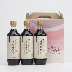 [신앙촌] 양조간장 선물세트 진 13호 ( 생명물간장 860mL×3 )