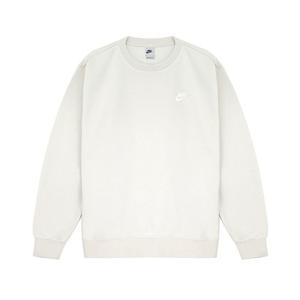 나이키 NSW 클럽 맨투맨 기모 티셔츠 라이트본화이트 BV2663-072