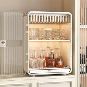 컵정리대 키친박스 2단 컵 보관함 화이트 식기보관함 컵건조대 HWD32692