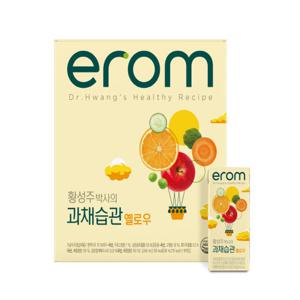 [이롬]황성주 과채습관 옐로우 190ml x 96팩 (16팩 x 6박스)