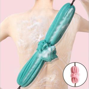 샤워타월 목욕탕타올 늘어나는 바디 샤워 타올 고급 거품 목욕 타월 핑크