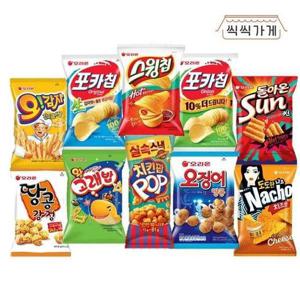 갤러리아_[씩씩가게] 오리온 봉지과자 10종(썬 포카2종 스윙칩 오땅 땅강