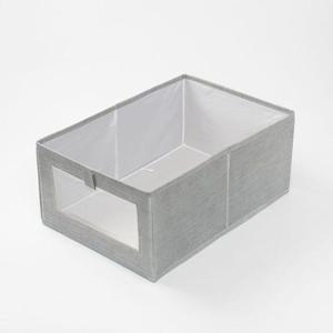 투명창 오픈형 부직포 옷정리함 패브릭 리빙박스