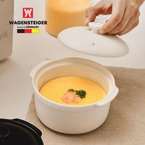 갤러리아_전자렌지 계란찜용기 매트화이트 그릇 조리용기 전자레인지