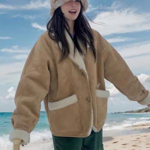 [SALE]여성 박시 루즈핏 데일리 양털 무스탕 자켓