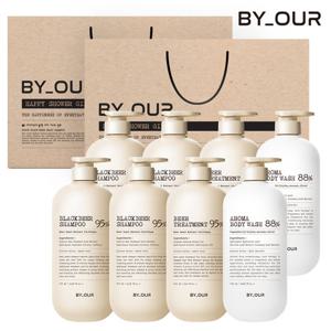 (바이아우어) 블랙비어이스트 탈모샴푸 기프트패키지 완벽더블(샴푸 1,017ml x 4 + 트리트먼트 1,000ml x 2 + 바디워시 1,020ml x 2)