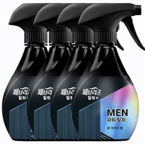 페브리즈 섬유탈취제 파워탈취 쿨아쿠아향 포맨 용기 370ml x4개