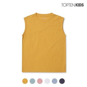 [탑텐키즈][탑텐키즈] 남아 슬럽 솔리드 민소매티_MKC2TL1101