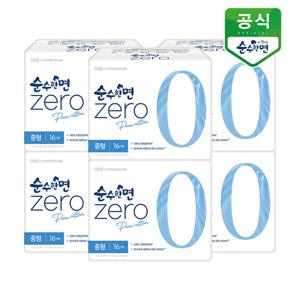 순수한면 제로 생리대 중형 16P x 6팩