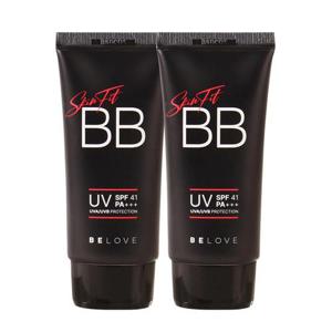 (1+1)비러브 스킨 핏 비비크림 50ml SPF41 /자외선차단 톤업 결광 BB