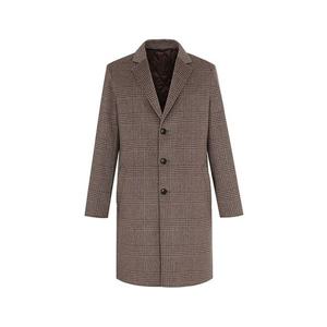 [BY파크랜드]베이지 캐시미어혼방 체크 핸드메이드 코트-MM1OC404