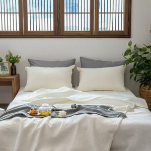 (퀸) 60수 순면 피그먼트 이불패드 겸 침대패드 Q