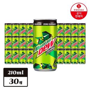 롯데칠성 마운틴듀 제로슈거 210ml x 30개