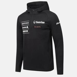 데상트 스위스 스키 기모 후드 B1 SQ421SHDO1 BLK0 LBEG