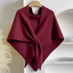 여성 겨울 따뜻한 삼각숄 패션 데일리 어깨망토 머플러 WFL0M5T