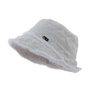 [애슬릿] 울 버킷햇 중년 여성 겨울 퍼 털 벙거지 모자 방한