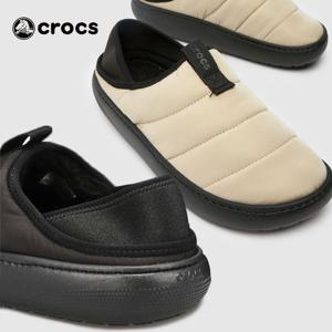 크록스 클래식 퍼프 모크 남자 여성 겨울 방한 패딩 슬리퍼 2종 택일