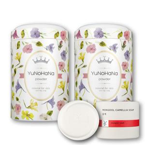 유노하나 벳부온천 미네랄 입욕제 1000g x 2개 + 몽돌 비누(동백) 선택구성