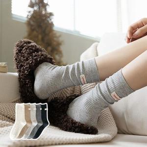 허니컬러 5종세트 무압박 장목 사계절 골지 라벨 보카시 양말