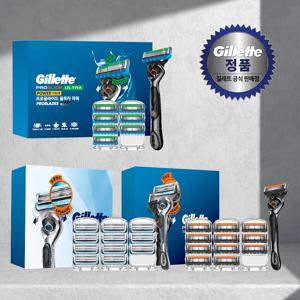질레트 2024 프로글라이드/스킨텍/울트라 면도기 + 면도날 세트