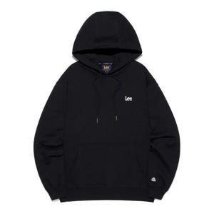 매장정품 LEE 스몰 트위치 로고 후드 티셔츠 블랙 LE2503HD02BK 180613