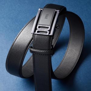[닥스ACC][선물포장/쇼핑백동봉] 트윌 엠보 남성소가죽 자동벨트 DBBE5F834