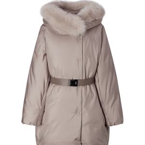 [25FW] 세피아 구스다운 프론트 속사시 하프롱 점퍼 DNJU5D816S1