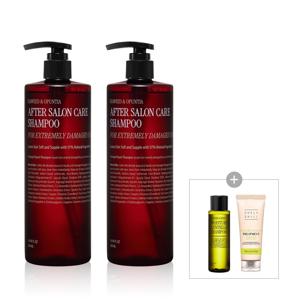 에프터 살롱 케어 샴푸 500ml X 2개 (+ 모이스처 센텔라 샴푸 50ml, 센텔라 트리트먼트 30ml 증정)