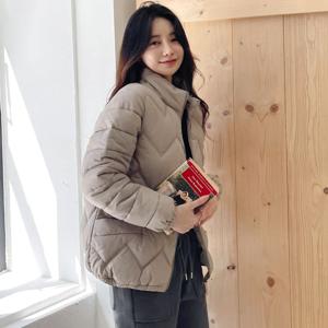 [APP전용][시노코] 지그재그 웰론 경량 패딩 점퍼 C23J404