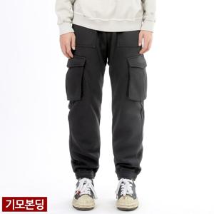 비브레이커스 남자 기모 와이드 카고 팬츠 겨울 트레이닝바지 VG410