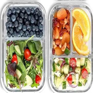 내열유리 밀폐용기 - 2종세트 (나눔2칸+3칸 세트)