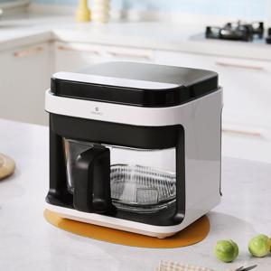 디온리 저소음 5.5L 투핸들 글라스 큐브 대용량 에어프라이어 +광파 NAA321BK