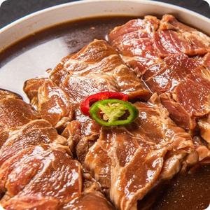 제주 흑돼지 왕 양념구이 돼지 양념 구이 1.2kg+1.2kg