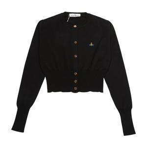 비비안 웨스트우드 크롭 가디건 블랙 1803002U Y001V N401