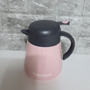 타파웨어 멀티팟 감성 보온 보냉 포트 주전자 800ML 핑크 손잡이 와이드 테이블팟