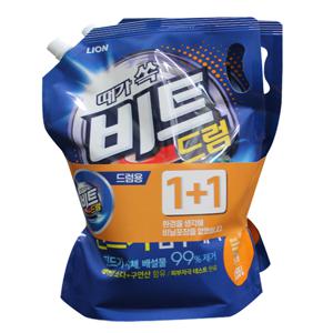 CJ 비트 액체세제 드럼용 리필 1.55L+1.55L 4개입 BOX