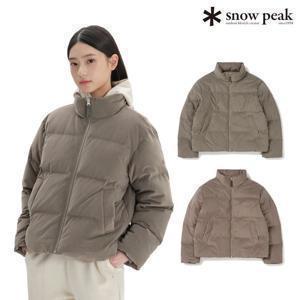 [최초가:299,000원] 벨벳 여성 스탠드넥 다운 자켓 캠핑룩 패딩 S24WWFDJ75_BS_L