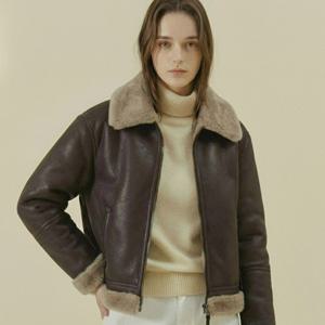 더아이잗  클래식 퍼 무스탕 자켓 IRBA3LT091