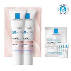 [라로슈포제] 유비데아 로지 글로우 선크림 30ml X2 + 시카마스크 + 에빠세럼 3mlX2 + 에빠듀오 3mlX2