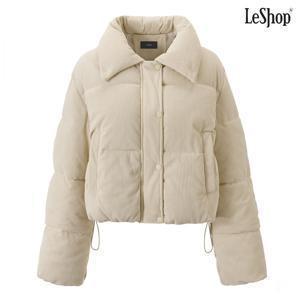 코듀로이 하이넥 스트링 패딩 점퍼 (DP4JJ027A)