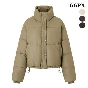 하이넥 캐쥬얼 베이직 스트링 긴팔 패딩 점퍼 (GODJJ009D)