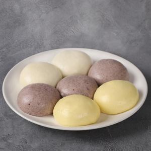 [APP전용] 안흥찐빵 쌀찐빵 10개+단호박쌀찐빵 10개+흑미쌀찐빵 10개 (총30개)