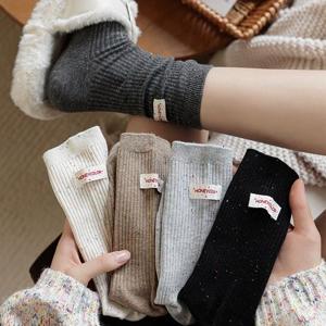 에브리디 여성 양말 무압박 장목 사계절 골지 라벨 보카시 삭스 허니컬러 5종세트