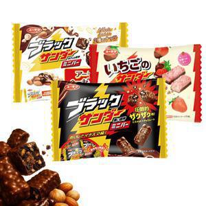 [1+1] 블랙썬더 미니 초콜릿바 3종 (오리지널/딸기/아몬드 헤이즐넛) + 오리지널 10개입 추가증정