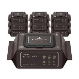 [APP전용] 리벤스 고평량 로얄 플러스 물티슈 아기용 캡형 70매(10팩/20팩) + 사은품 증정